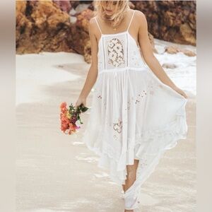 Rare! Spell Hotel Paradiso Isla Bonita White Strappy Dress L
